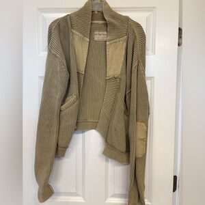 We The Free Worn Thru Surplus Cardigan Sweater